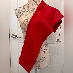 Zyia Red Metallic Light and Tight Leggings